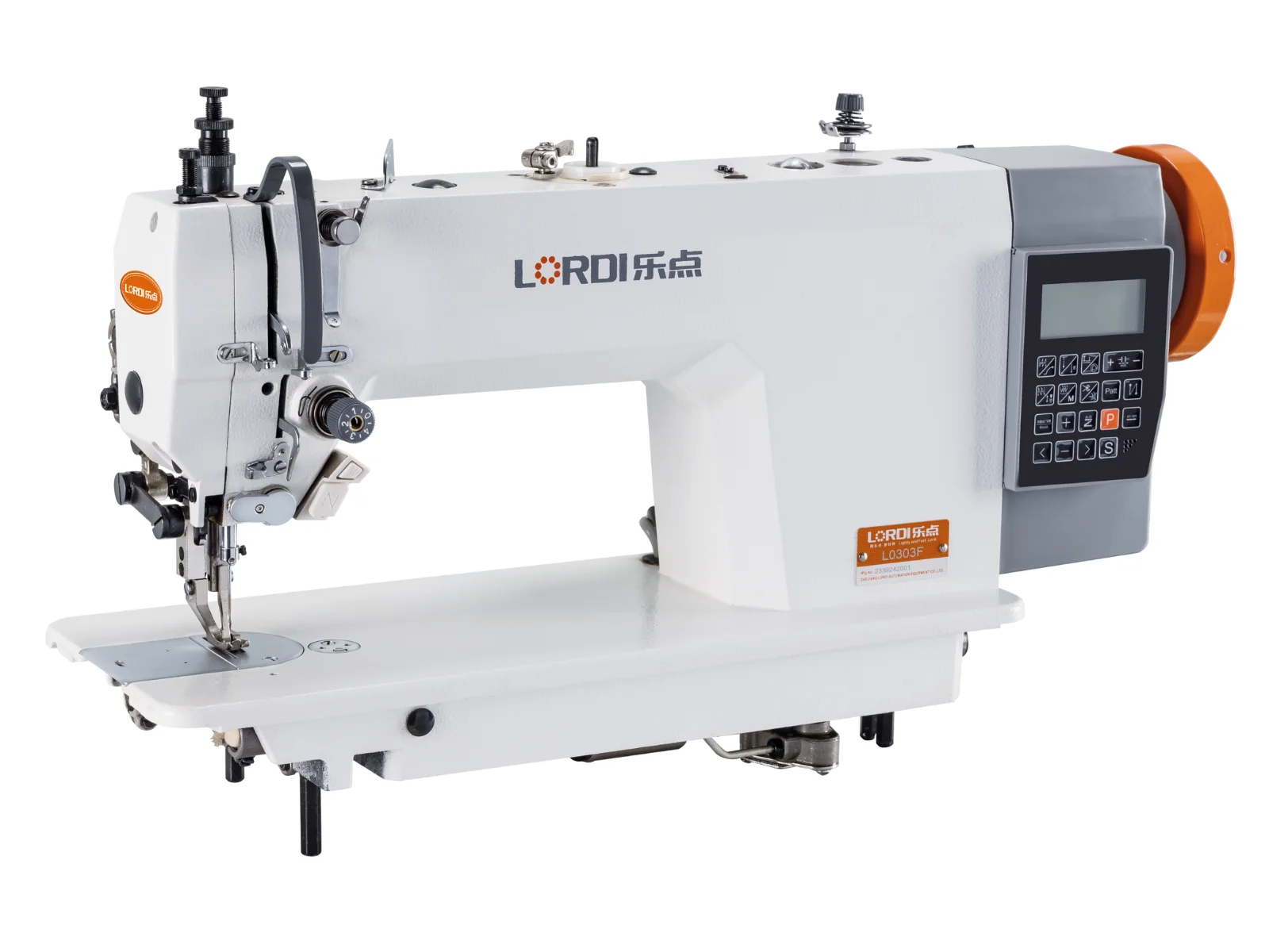 L0303F - Computerized High Speed Top and Bottom Feed Lockstitch Machine with Stepping Motor - Lordi
