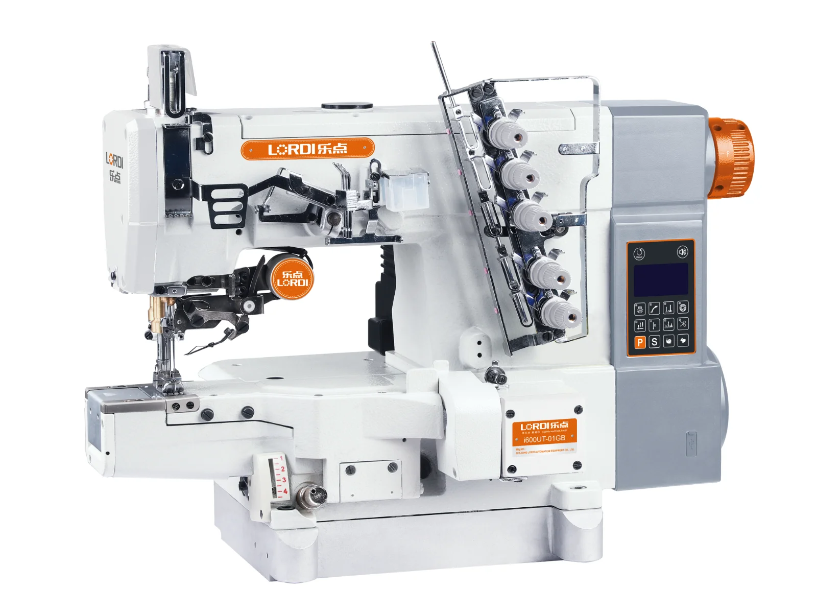 i600UT - High Speed Step Motor Computrized Cylinder-bed Interlock Machine - Lordi