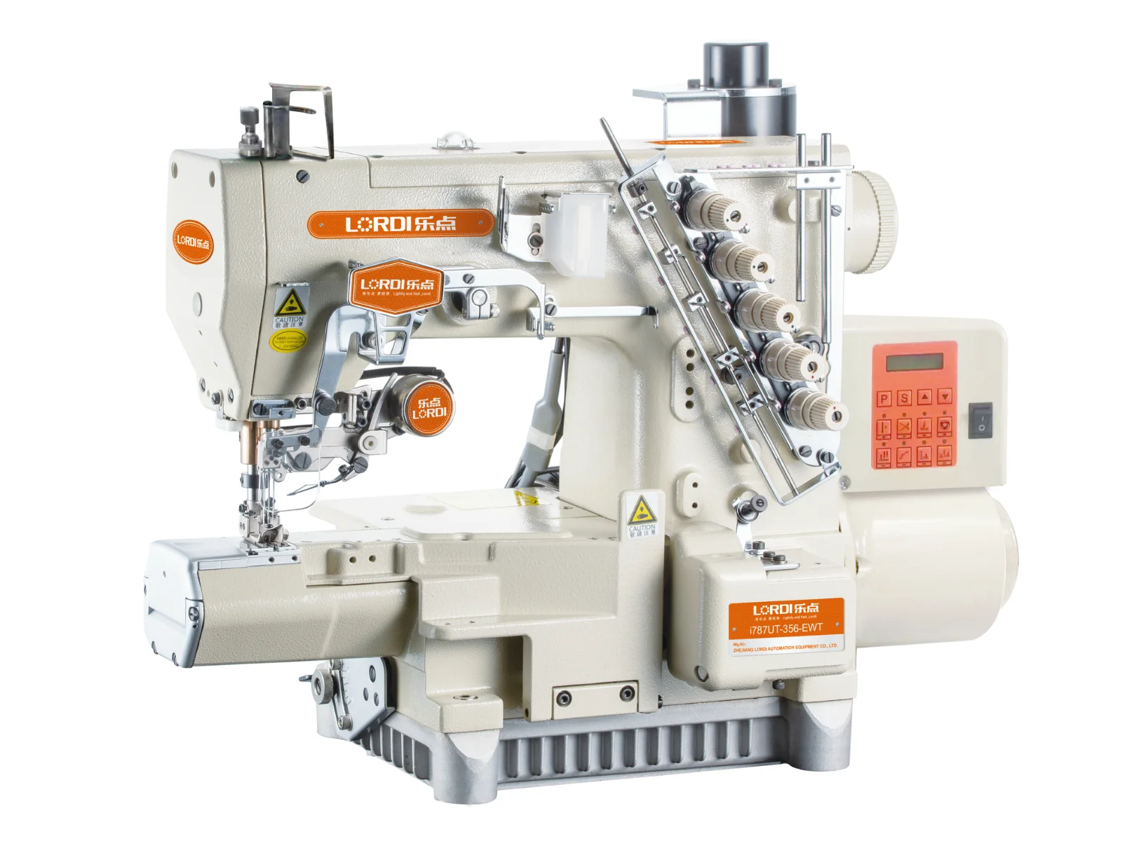 i787UT - Horizontal Tube Type Computerized Interlock Sewing Machine - Lordi